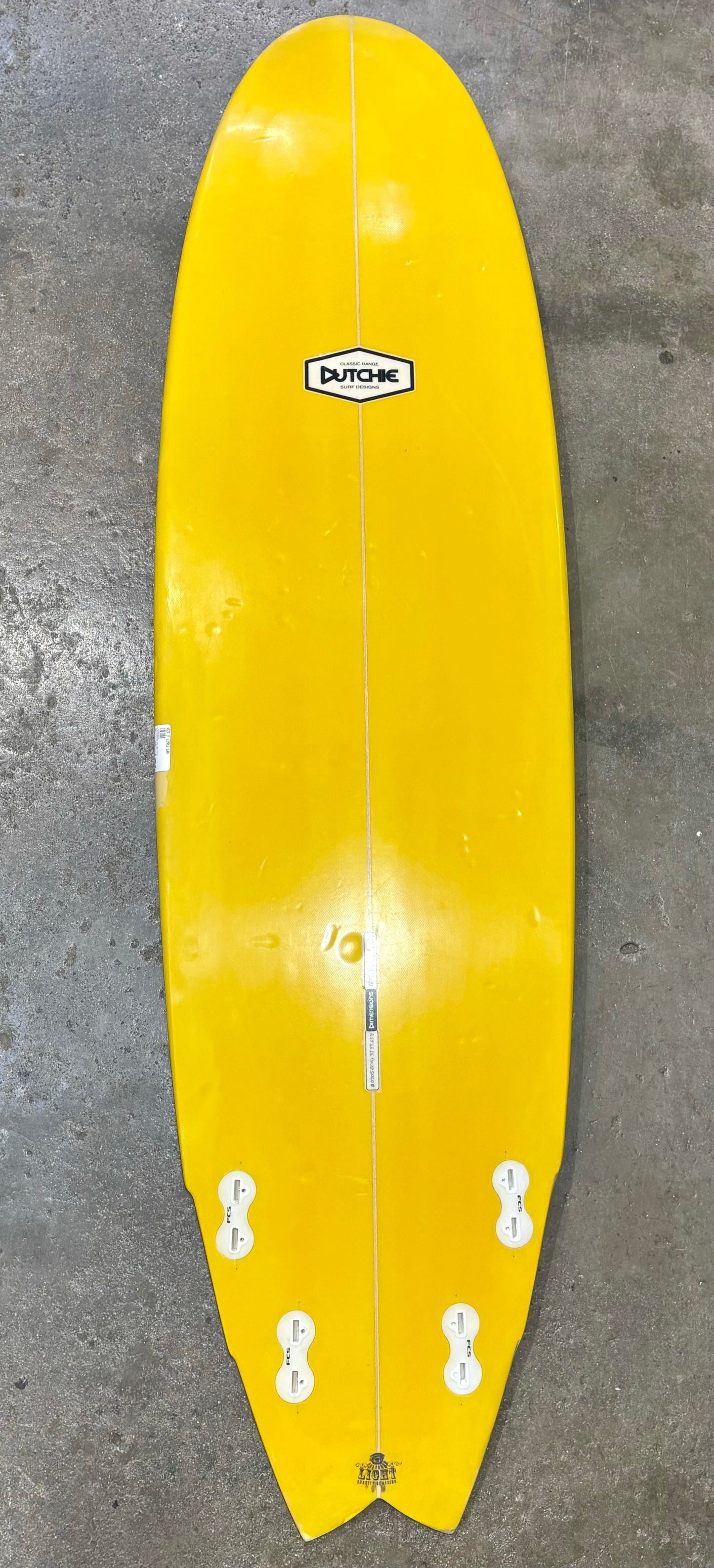 DUTCHIE   MALIBU FISH  6'8"  21 "  2 5/8