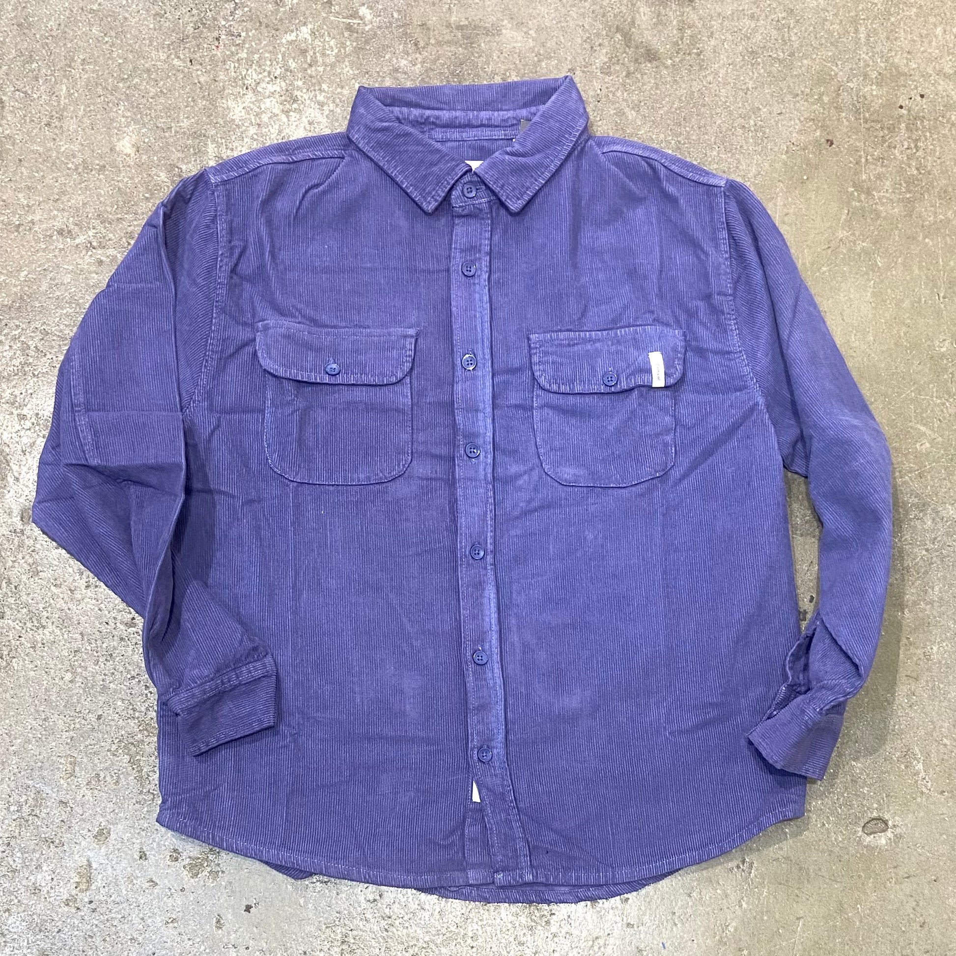 LAZY BOY CORD LS SHIRT - VIOLET