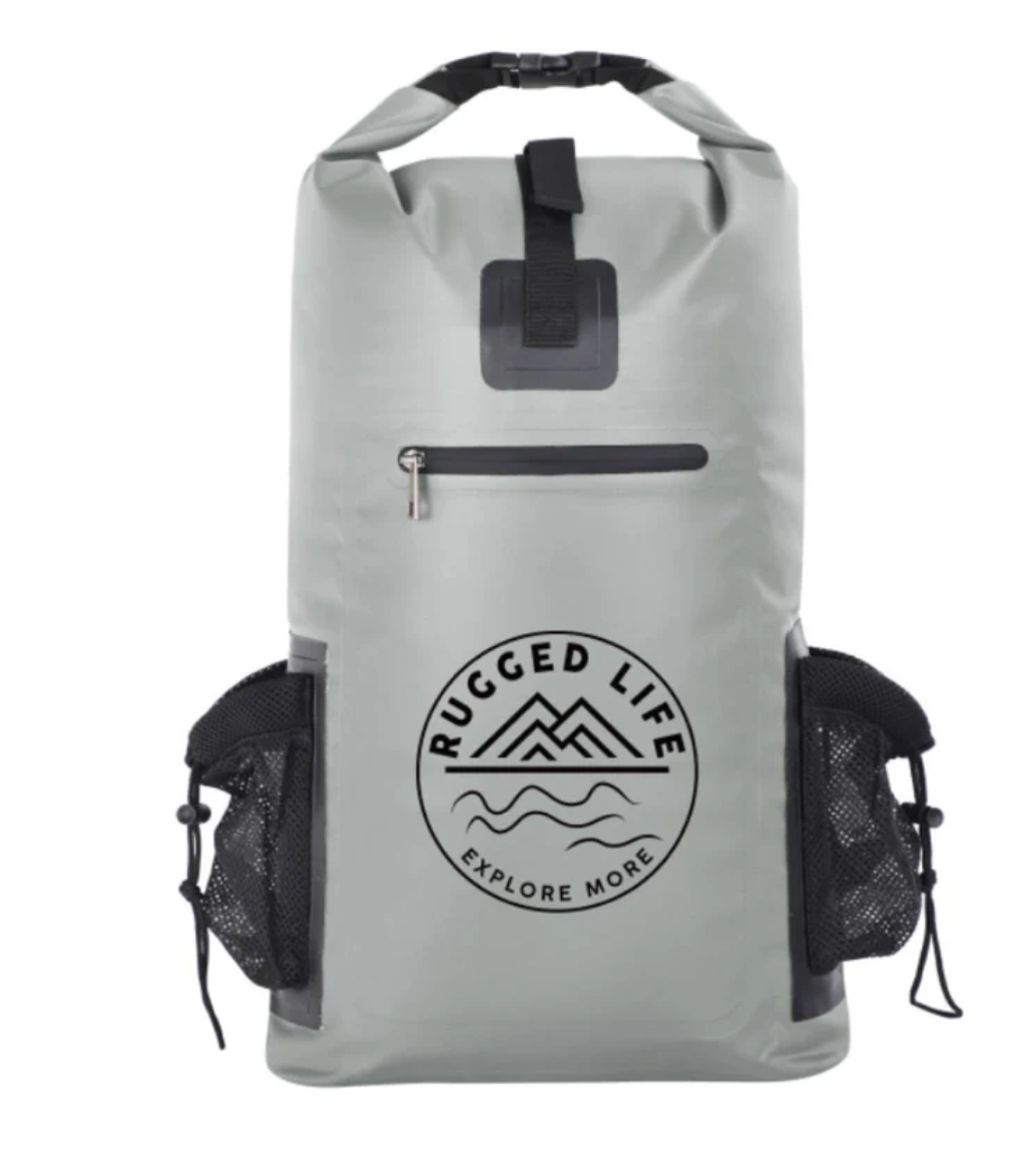 RUGGED LIFE 40L WATERPROOF DRY & HAUL BAG BACKPACK WITH PADDED STRAPS