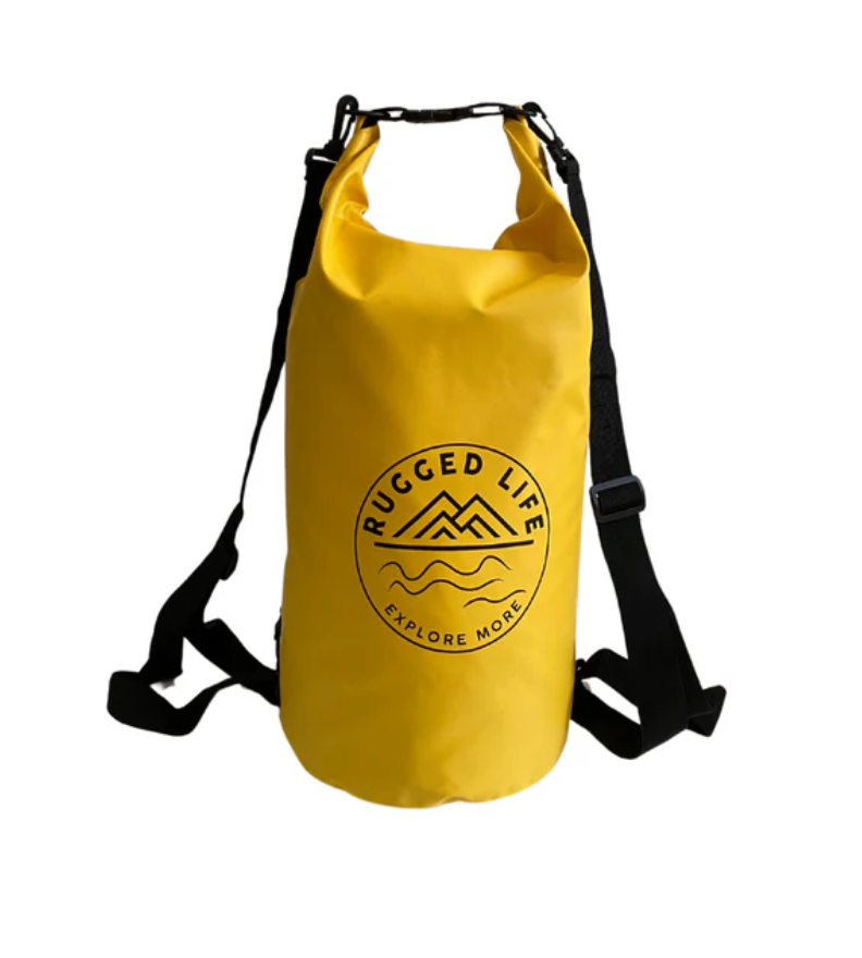 RUGGED LIFE HEAVY DUTY 20L DRY BAG WITH ROLL-TOP CLOSURE