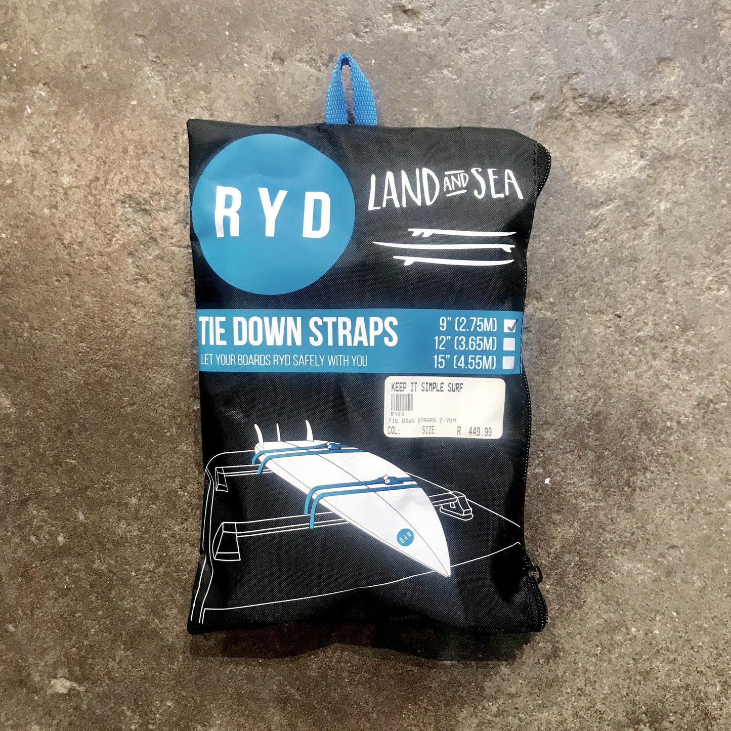 RYD   TIE DOWN STRAPS  3.65M